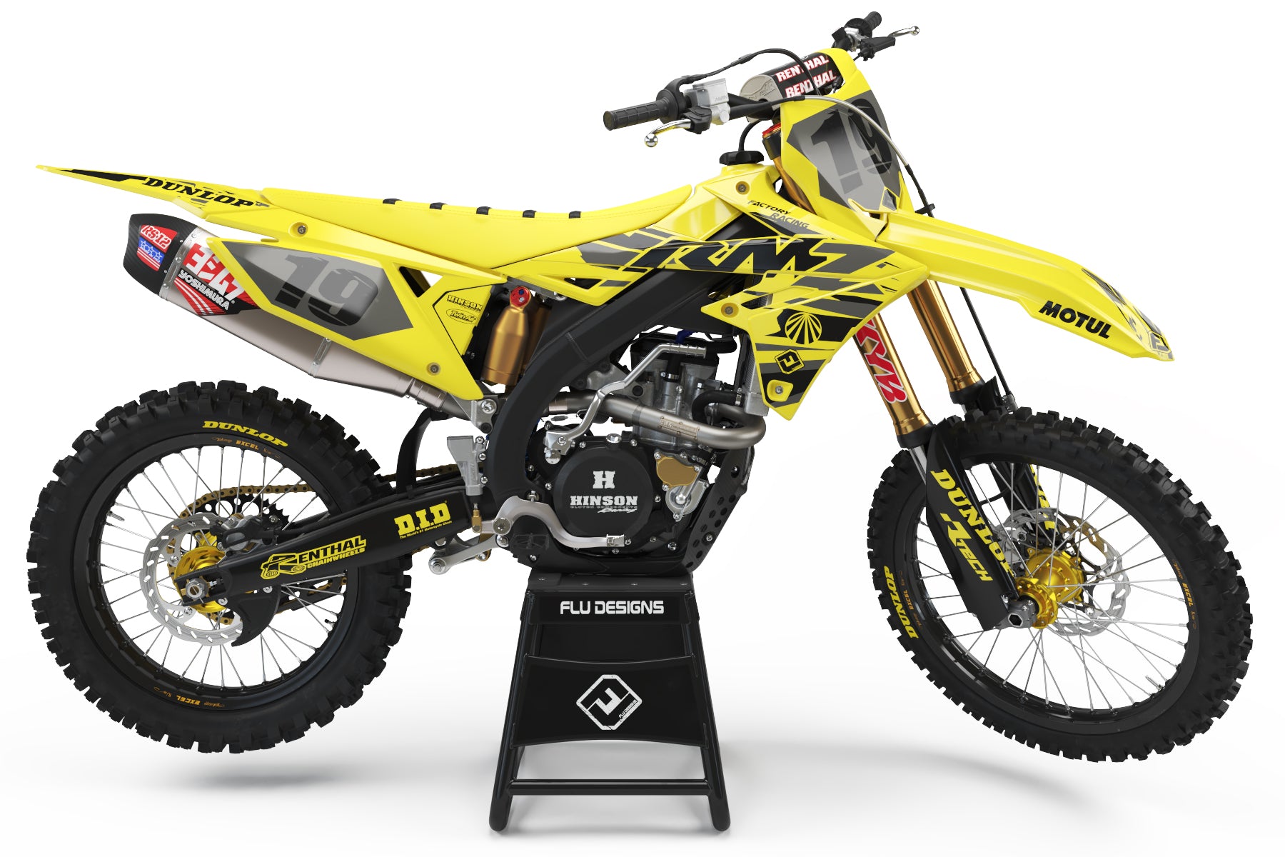 Flu Design Pro Team Series Six Design Complete Custom Kit- Suzuki – Flu Designs